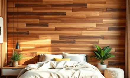 Drewniana ściana w sypialni: funkcje, style i aranżacje